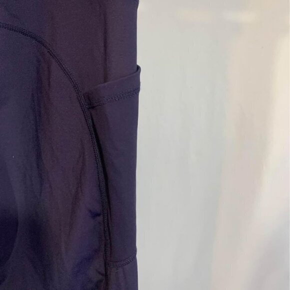 Zyia active tights. Navy blue. Pockets. High waisted. Thick waist band. Size 4. - Picture 7 of 9